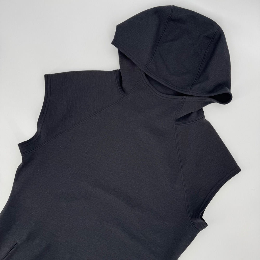 The North Face Womens Sleeveless Hoodie Charcoal Gray Heather Active Top Size M